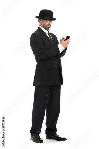 Businessman looking at his smartphone. © Stanislav Komogorov