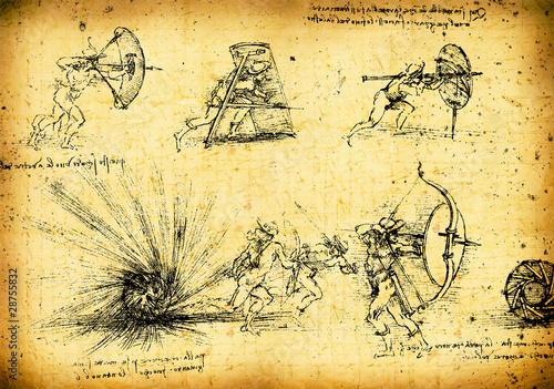 Leonardo's Da Vinci engineering drawing
