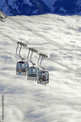 Bergbahn und Nebelmeer