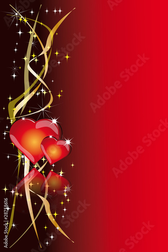 sfondo rosso cuori
