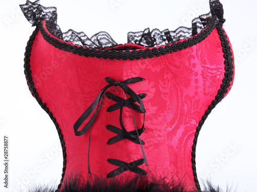 bustier rouge photo