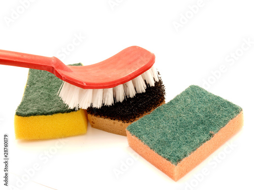 Brush and sponges