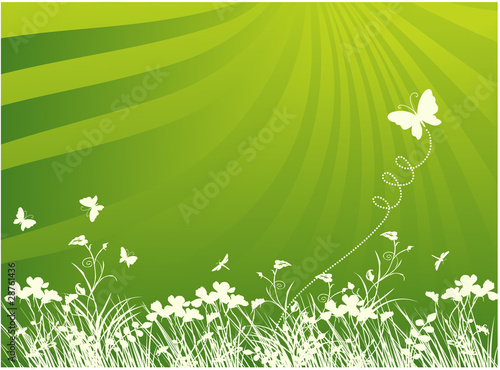 green background with nature