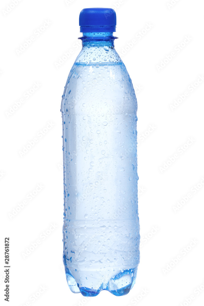Fototapeta premium Plastic bottle with water drops