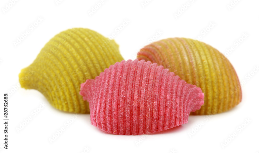 Fototapeta premium Italian Pasta multicolor lovely shell shaped