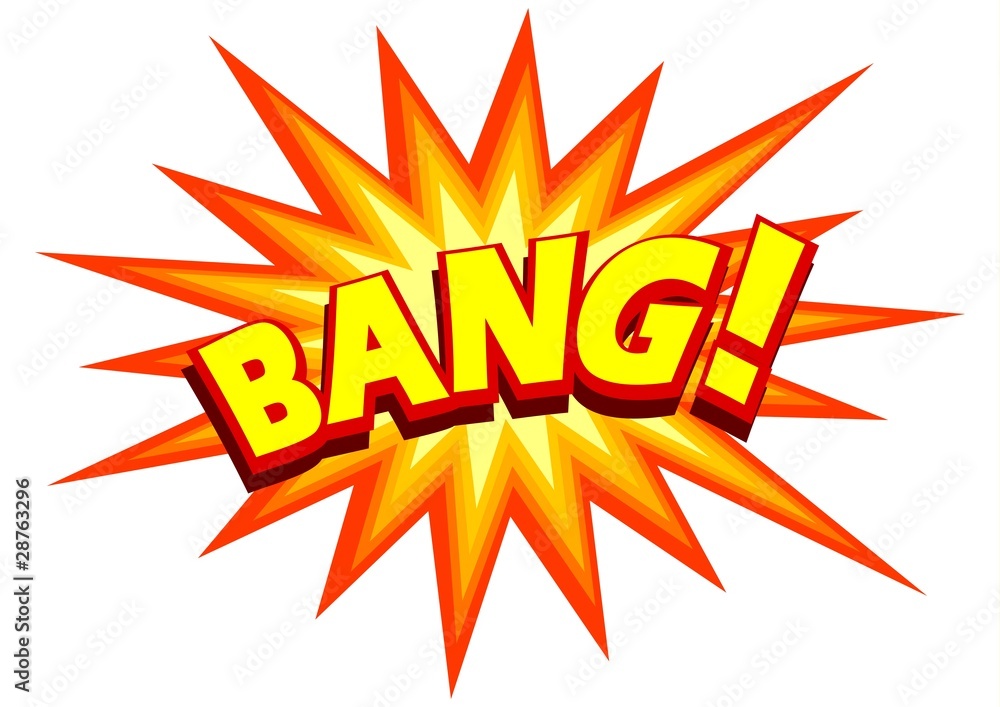 Stock illustration of a comic explosion Stock illustration of a comic explosion