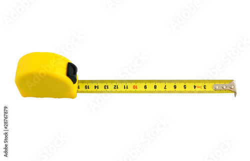 Tape measure isolated on white background