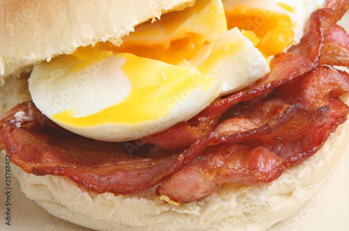 Bacon & Egg Bap or Roll