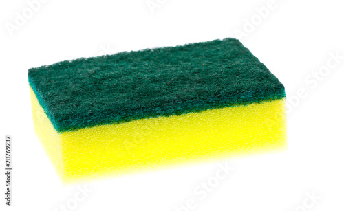 Fotografia Colorful new clean scrubber pad or scourer.