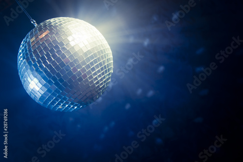 Disco ball with copy space