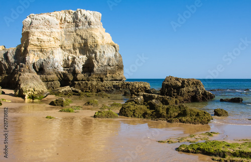 Beautiful Portuguese Algarve beach, in the southern of Portugal