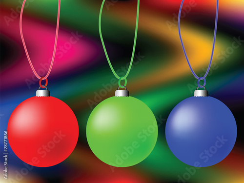 cristmas globes composition