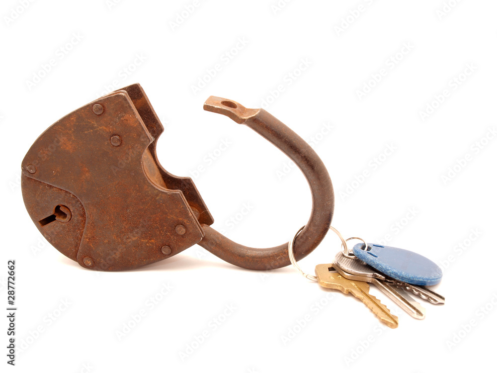 Obraz premium Keys and the lock