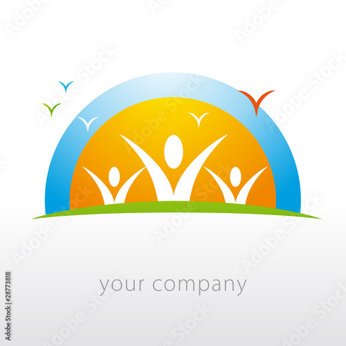 logo entreprise, vacances