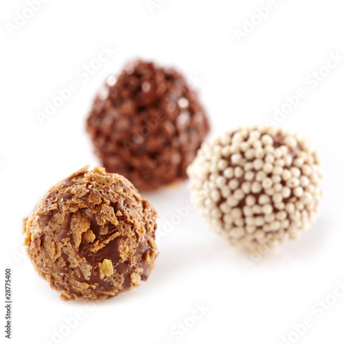 truffles chocolate macro