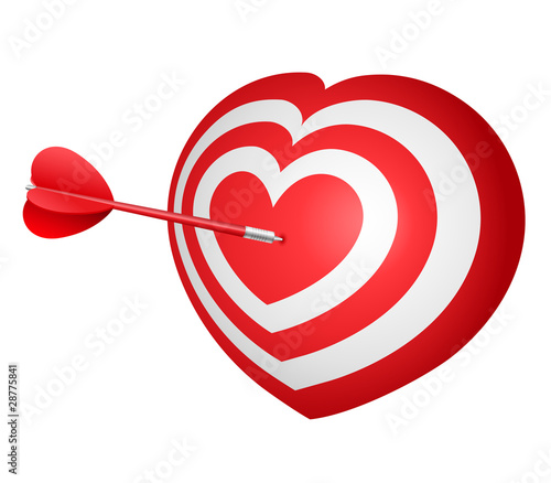 Love darts - vector illustration