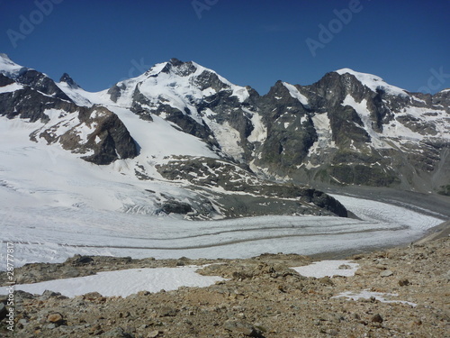 massif du piz bernina photo