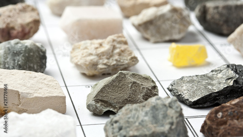 Collection of minerals photo