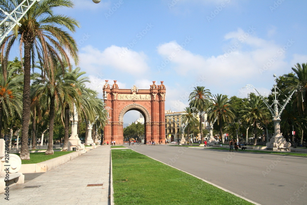 Obraz premium Triumphal arch, Barcelona