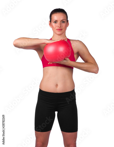 young woman exercise