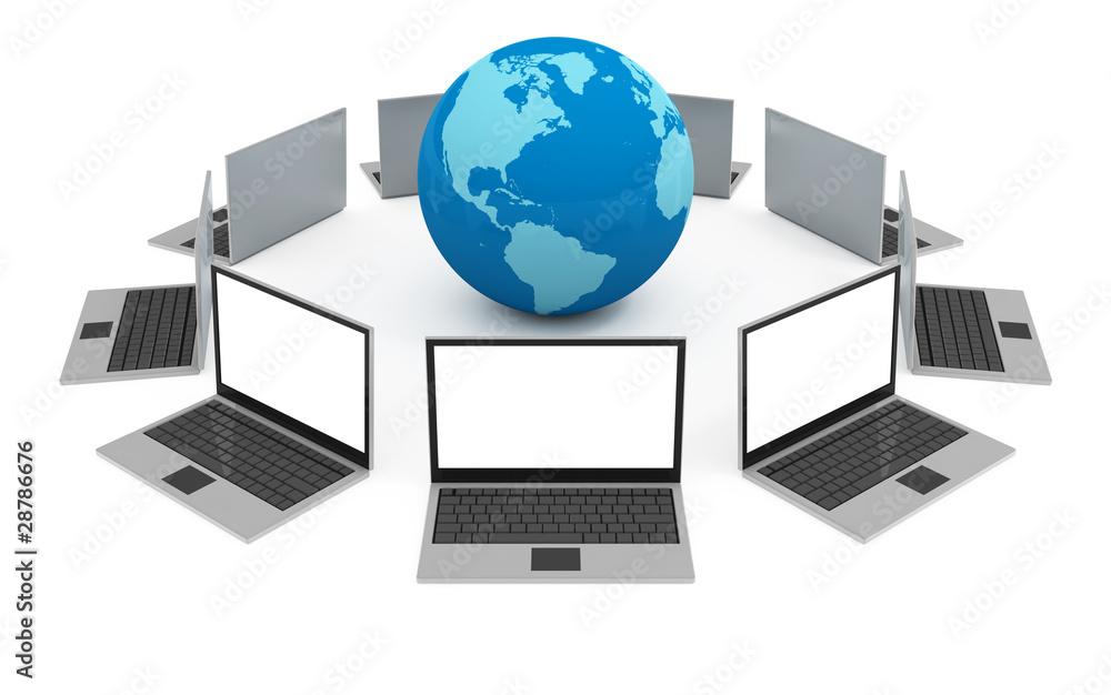Internet globalization concept isolated on white Internet globalization concept isolated on white