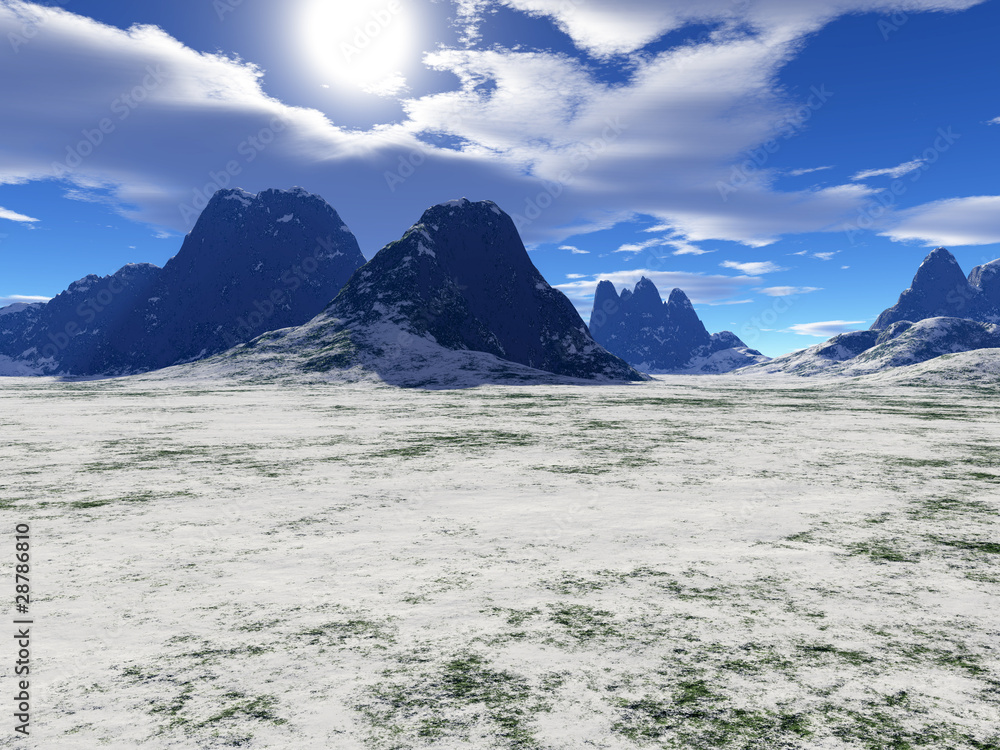 Fototapeta premium colorful fantasy landscape