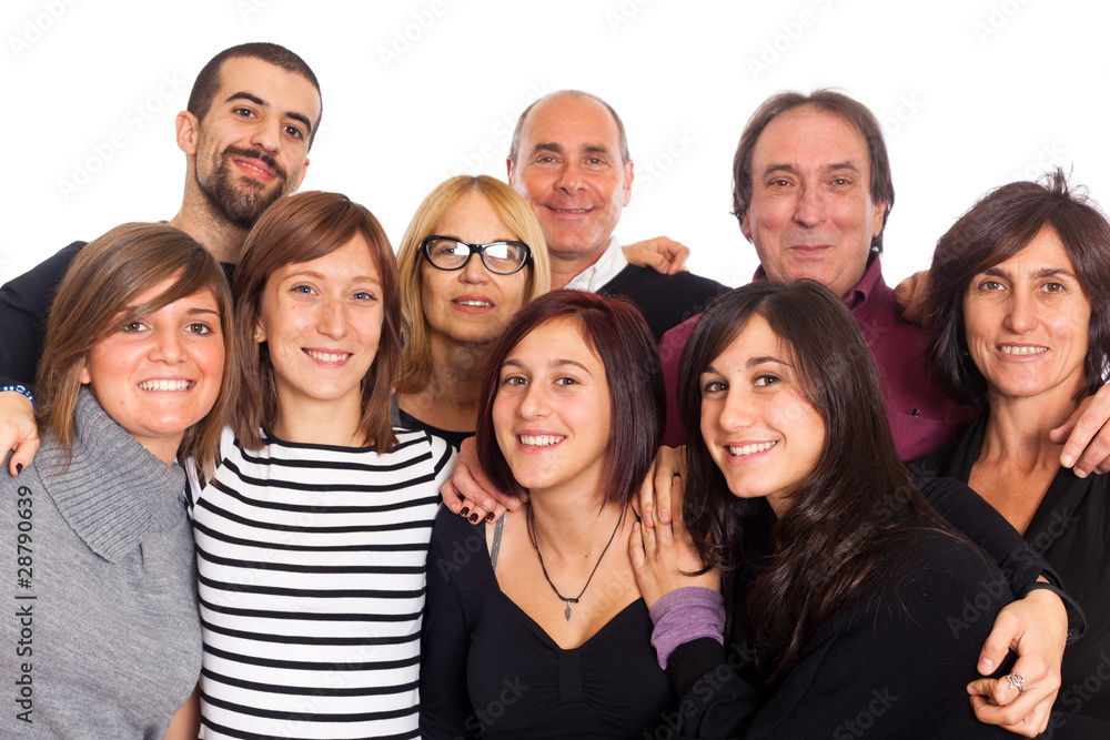 Caucasian Family, Group of People Caucasian Family, Group of People