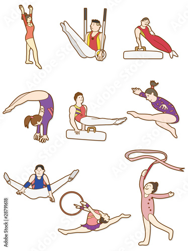 cartoon Gymnast icon
