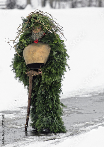 St Sylvester mummers perform in the village of Urnaesch photo