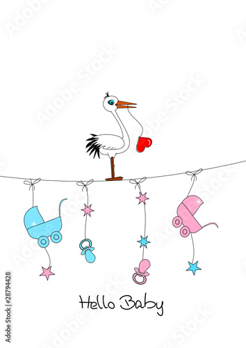 Glückwunschkarte Baby