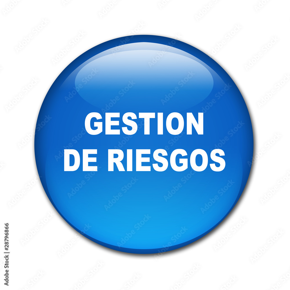 Boton brillante texto GESTION DE RIESGOS Boton brillante texto GESTION DE RIESGOS