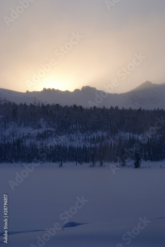 Western Sayan mountains. Ergaky. Siberia. Russia in winter time. © Sergey Toronto