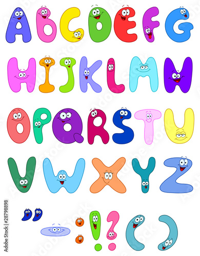 Cartoon letters