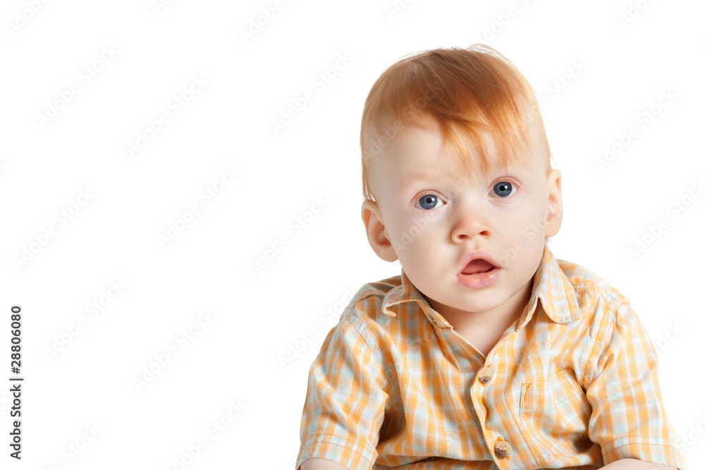 little funny boy portrait isolated little funny boy portrait isolated