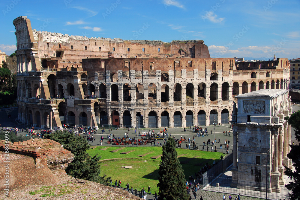 Colosseum,Via dei Fori Imperiali, Monti, Rom, Lazio, Italien