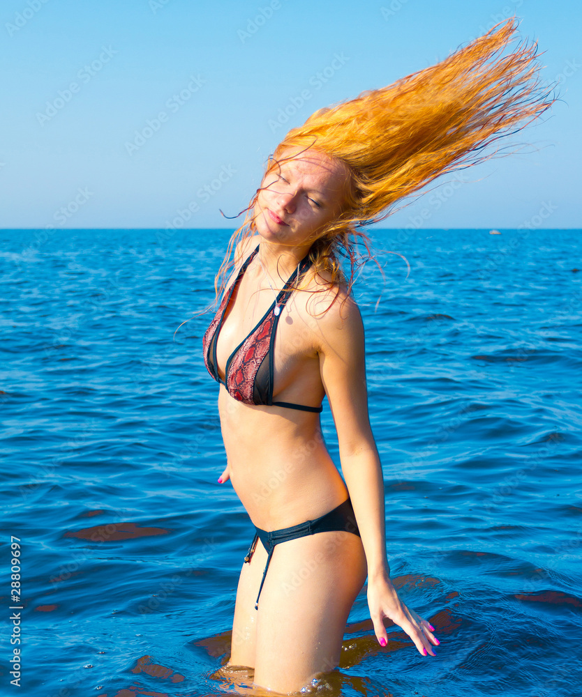Obraz premium Body Beach Smiling