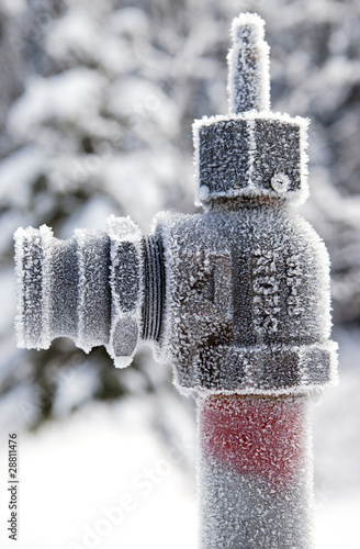 Frozen pipe end