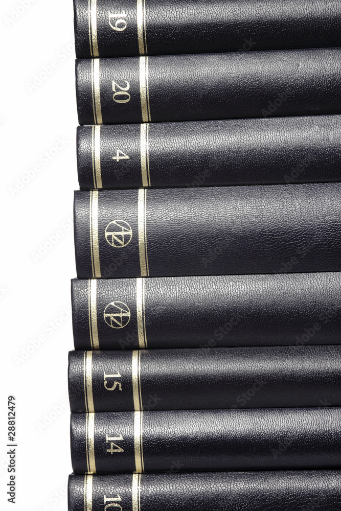 books on the white background books on the white background