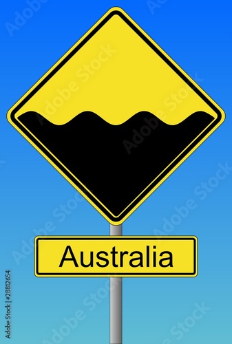Australia under water