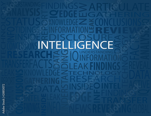Intelligence Typography Poster