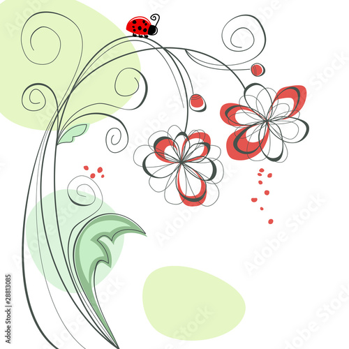 Cute floral background