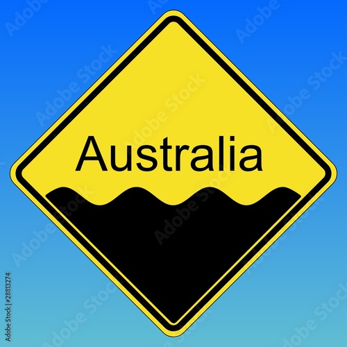 Australia under water