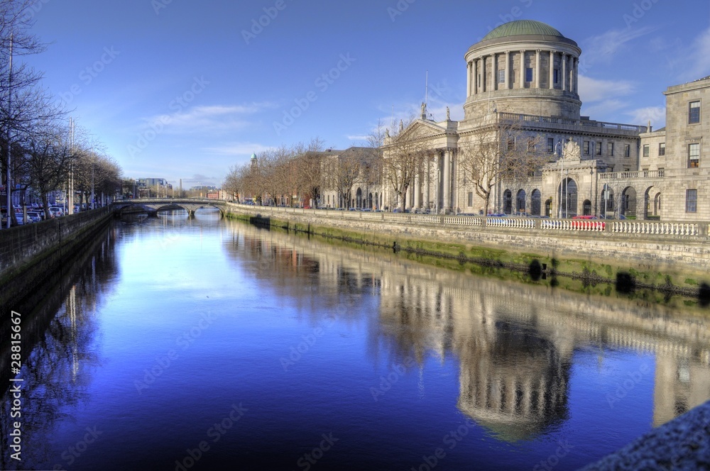 Fototapeta premium The Four Courts - Dublin, Irlandia (Irlandia)