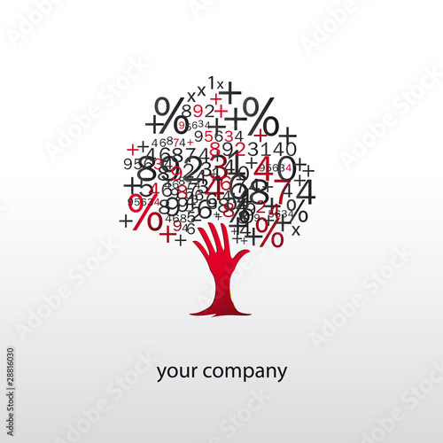 logo entreprise, arbre, finance