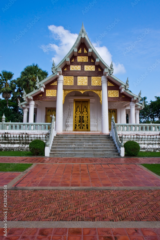 Beautiful buddist temple in Thailand