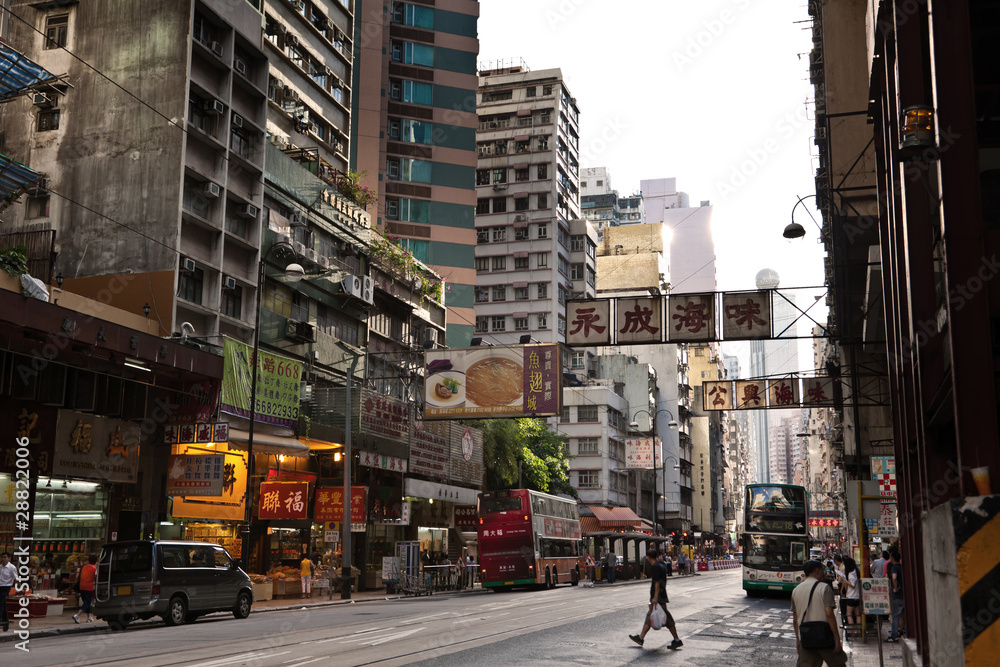 Obraz premium Straße Hongkong