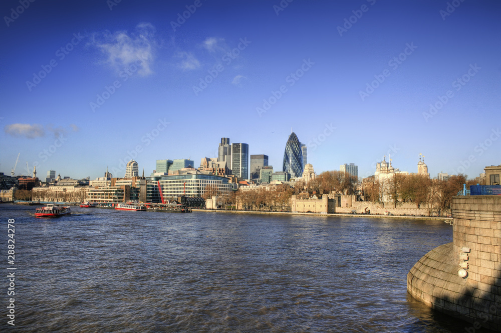 London - River Thames and Skyline