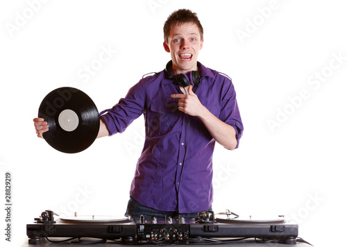 DJ am Turntable