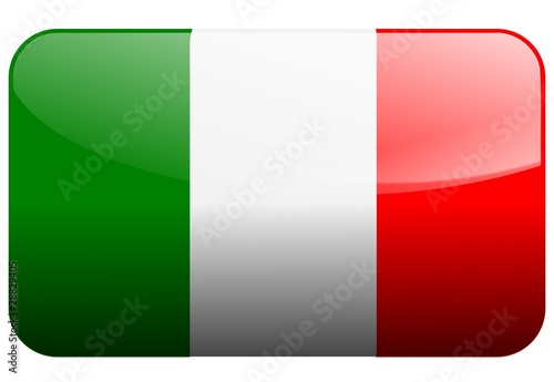 Free Download Web button with flag of Italy - GFXLoad