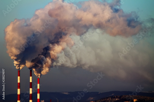 Pipes  factory   smoke